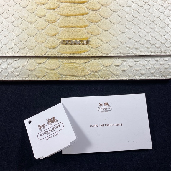 COACH Python Embossed Leather Wallet - Picture 5 of 9